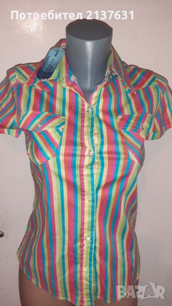 НОВА  с Етикет  ДАМСКА РИЗКА  - Размер XS / S , снимка 1