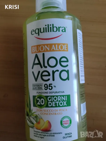 Сок алое вера с вкус на праскова 1литър , снимка 1