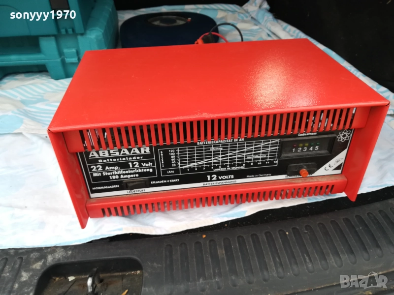 ABSAAR BIG CHARGER 22A-12V+START 180A ВНОС SWISS 3010251552, снимка 1