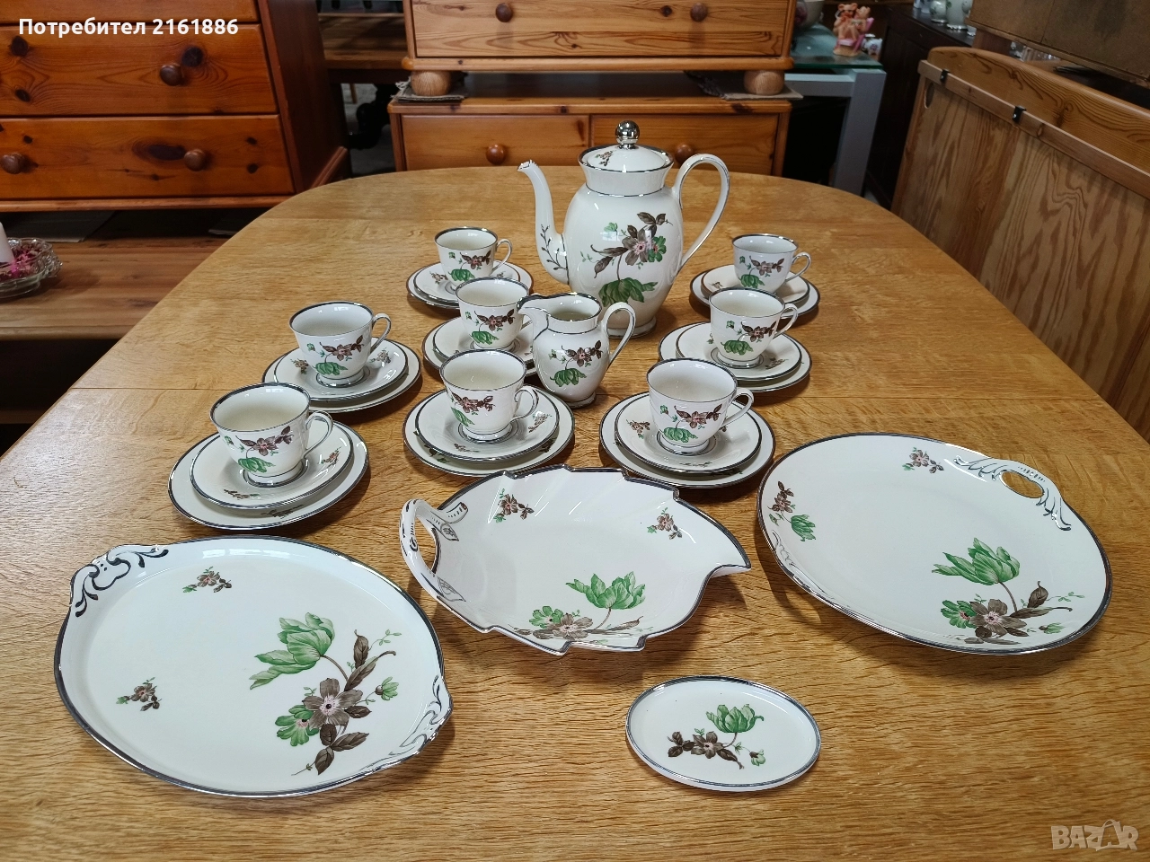 Датски порцеланов сервиз с история, снимка 1