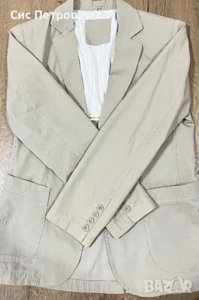 Мъжко бежаво сако, снимка 1