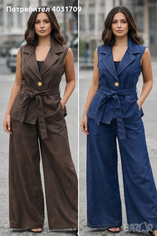 Дамски комплект деним , снимка 1