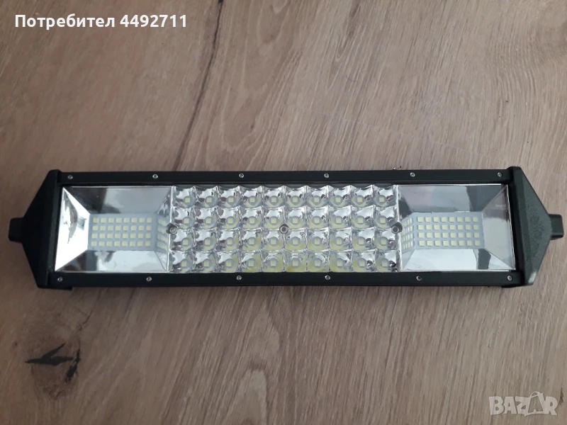 31 см 108W лед диоден бар.Прожектор с лупи 12V 24V Долно захващане

, снимка 1