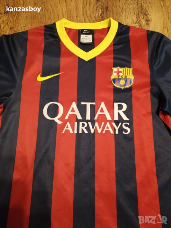 Nike Barcelona Mens SS Home Shirt - страхотна футболна тениска КАТО НОВА S, снимка 1