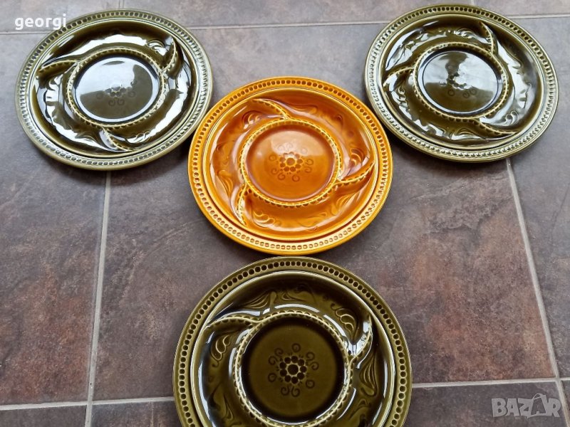 Четири керамични плата за ордьовър , снимка 1