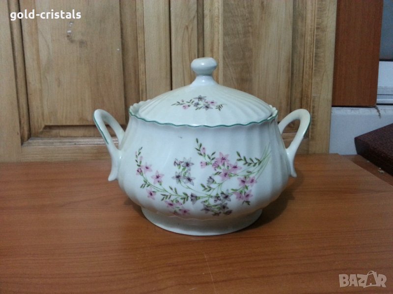 Стар български порцелан супник, снимка 1