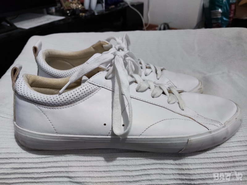 кожени кецове Pull&Bear Basic, снимка 1