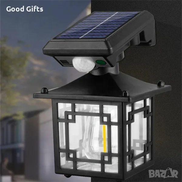 Външна соларна LED лампа със сензор за движение JD-1579, снимка 1