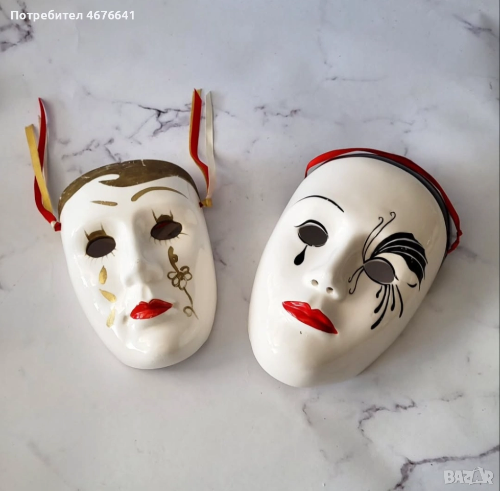 Венециански порцеланови маски, снимка 1
