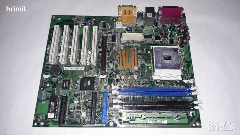 Дънна платка ASRock K7VT2 с процесор AMD Athlon 1200, снимка 1