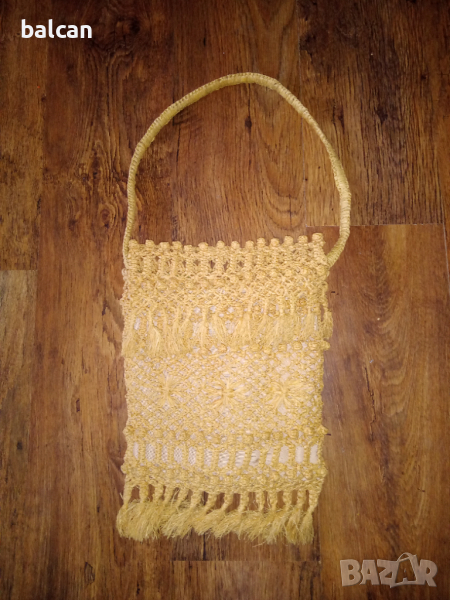 Плетена дамска чанта, снимка 1