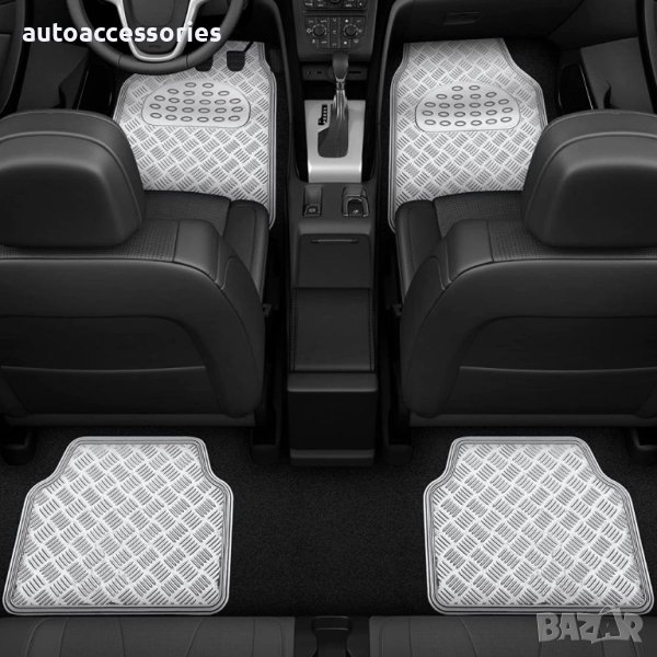 1000055264 Гумени стелки универсални с алуминиев ефект 2006-5 бр/к-т Сив мат 51523, снимка 1