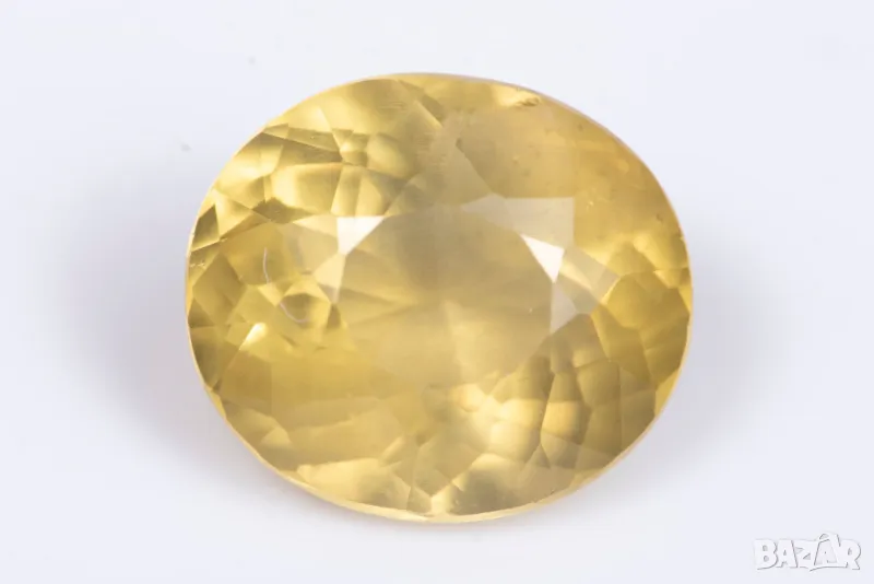 Жълт апатит 2.85ct овална шлифовка, снимка 1