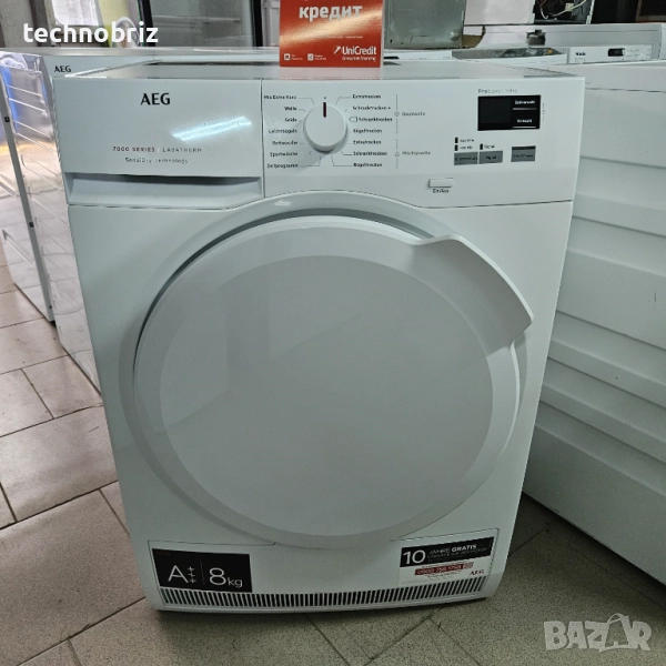 Немска инверторна сушилня AEG 7000 SERIES А+++ 8кг - ГАРАНЦИЯ, снимка 1
