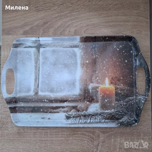 Коледен поднос - 38×23см., снимка 1