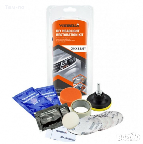 Комплект за полиране на фарове VISBELA, снимка 1