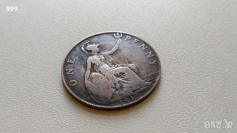1 пени 1912 Великобритания, снимка 1