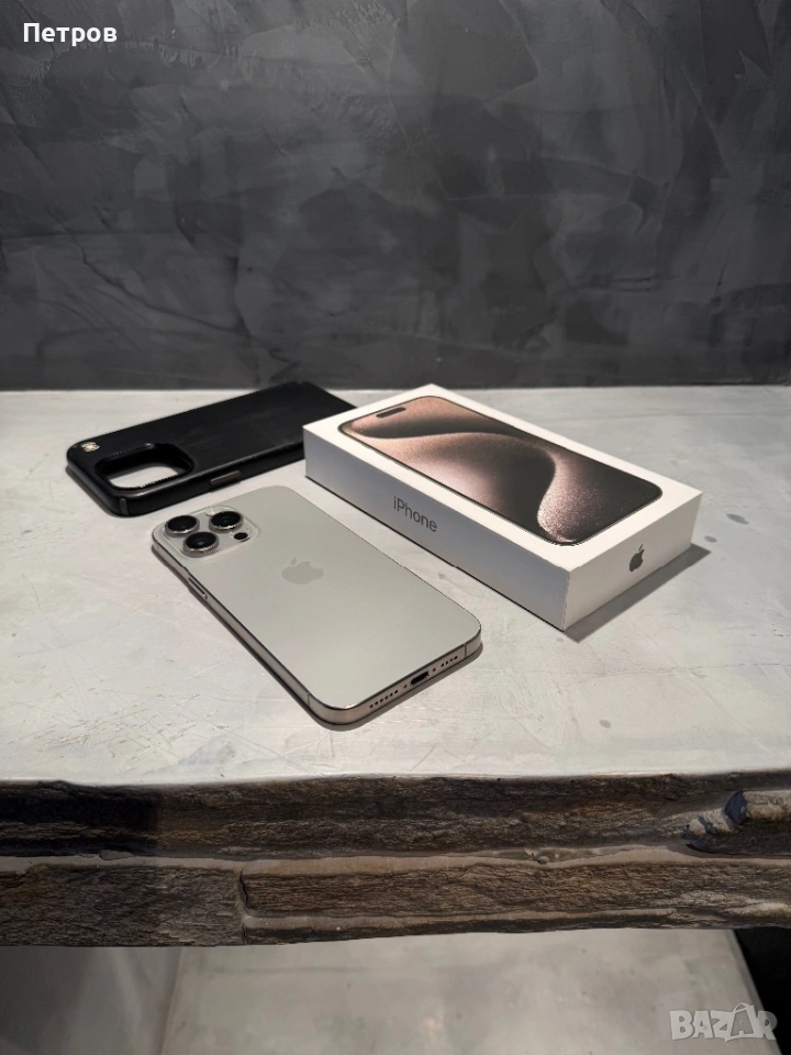 КАТО НОВ Iphone 15 Pro Max 1TB Natural Titanium, снимка 1