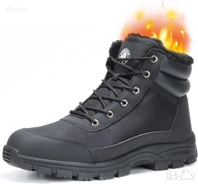 Предпазни ботуши ANGRY RAM, черни работни ботуши, леки, стоманена капачка, размер 42, снимка 1