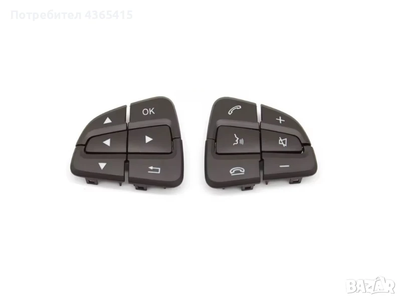 Капачета за бутони на волан за Mercedes SL-Class R231 Facelift (2016-2020)- 0999050600 , снимка 1