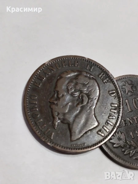 10 Чентесими 1866 г., снимка 1