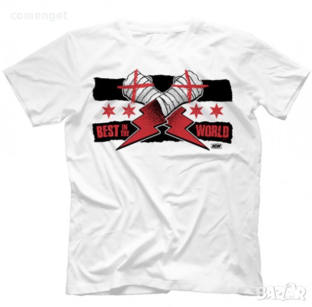 AWE! Мъжки и Детски кеч тениски CM PUNK BEST IN THE WORLD! Поръчай модел с твоя снимка! 20,90 лв, снимка 1