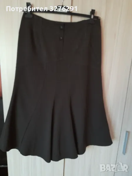 Кафява елегантна пола р.48, снимка 1