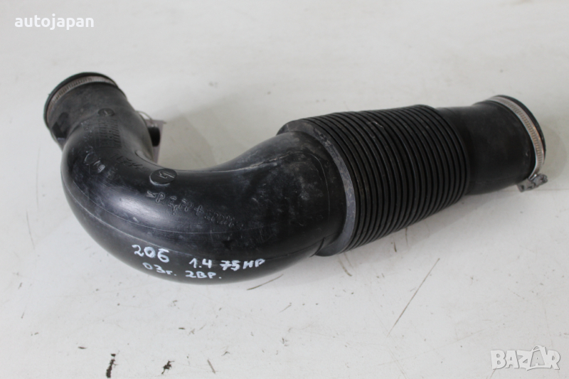 Гофриран маркуч, тръба Пежо 206 1.4 75кс 2врати 03г Peugeot 206 1.4 75hp 2003, снимка 1