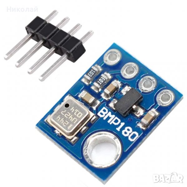 Сензор за атмосферно налягане, надморска височина и температура BMP180, снимка 1