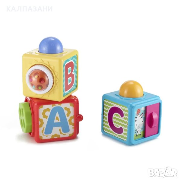 FISHER PRICE 3 Кубчета за игра с различни активности DHW15, снимка 1