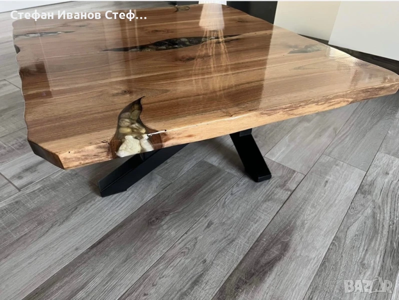 Холна маса от орех със смола, снимка 1