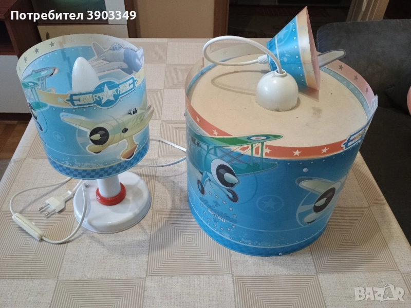 Детски пендел и нощна лампа Airplane, снимка 1