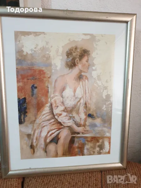 Ефектна принт картина- Дама 2 ,, снимка 1