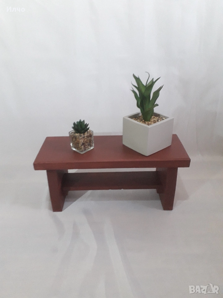 Малка дървена пейка , снимка 1