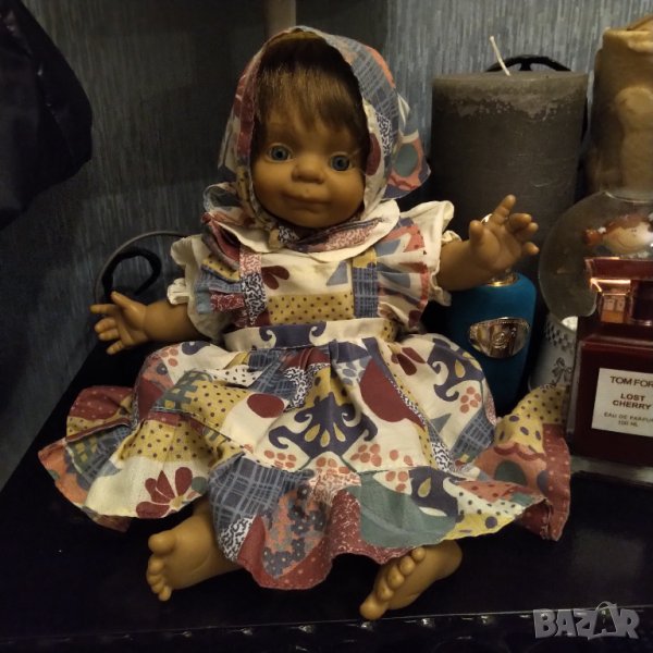 Реалистична  ретро целулоидна кукла, снимка 1
