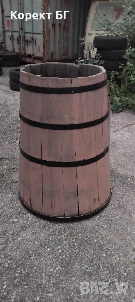 Продавам масивна дървена бъчва, каца в много добро състояние., снимка 1