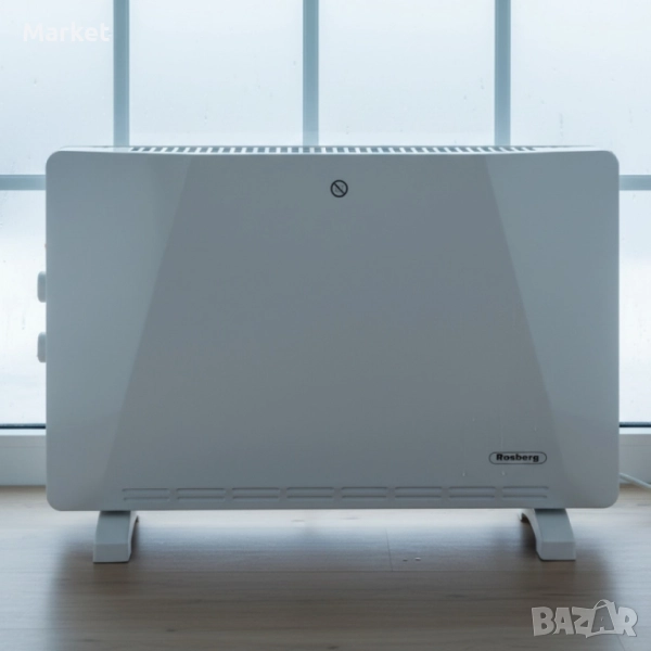 Конвекторен отоплител Rosberg – 2500W, 3 степени, защита от прегряване. Гаранция 24 м., снимка 1