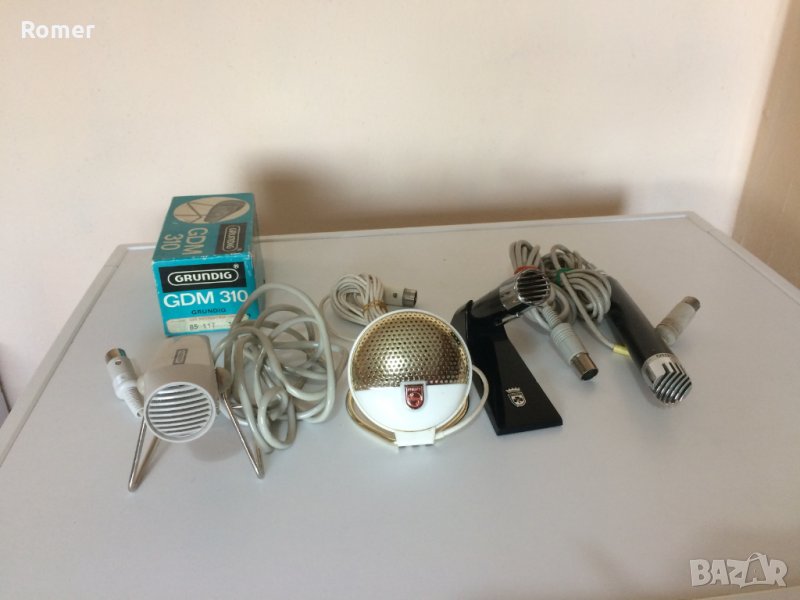Колекционерски микрофон Grundig Philips Октава СССР, снимка 1