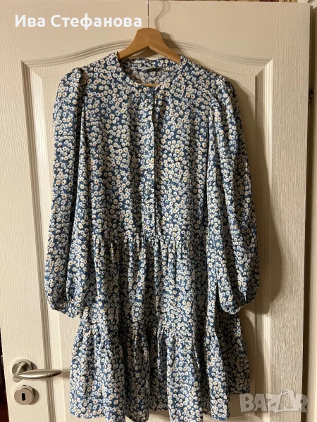 Нова ежедневна елегантна рокля цветя флорален принт свободна удобна кройка  , снимка 1