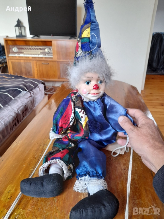 Стара кукла,клоун #28, снимка 1