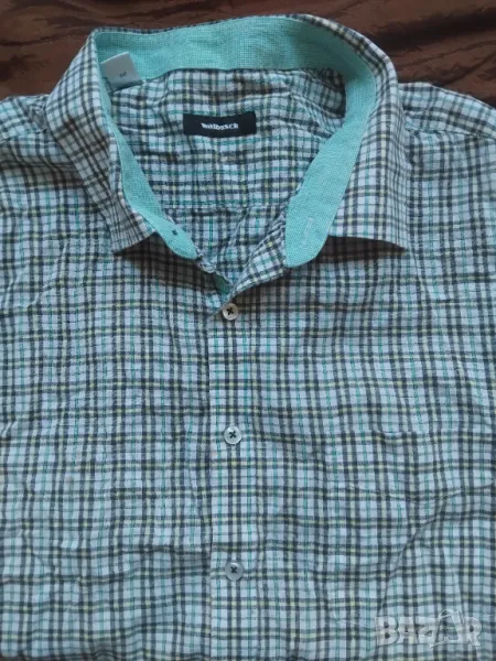 Walbusch оригинална голяма риза  XXXL размер, къс ръкав, снимка 1