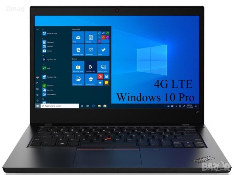 14” IPS ThinkPad L14 /i5-1135G7/8GB/SSD/Win10Pro/4G LTE, снимка 1