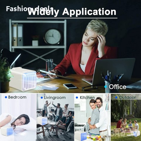 Преносим охладител за въздух, персонален мини климатик / вентилатор, снимка 6 - Климатици - 33820955