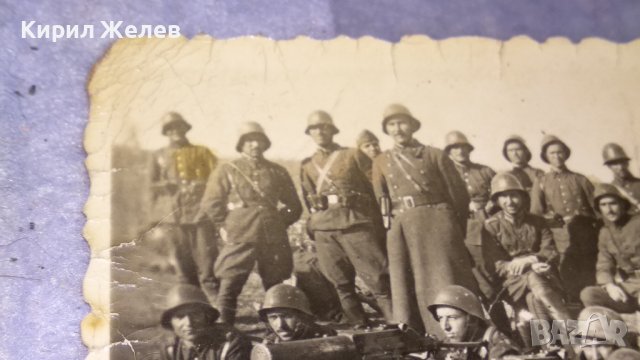 Стара ВОЕННА СНИМКА на КАРТЕЧАРСКА РОТА ВОЕННИ от ЦАРСТВО БЪЛГАРИЯ КОЛЕКЦИОНЕРСКИ УНИКАТ 16925, снимка 5 - Колекции - 38831977