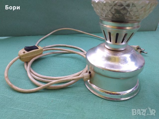 Стара немска нощна лампа, снимка 4 - Настолни лампи - 34048175