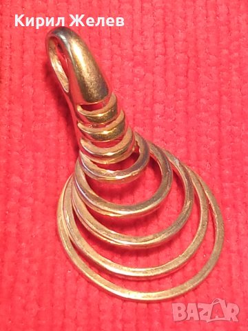 ПРЕКРАСЕН СПИРАЛОВИДЕН СРЕБЪРЕН ФЕШЪН - АРТ МЕДАЛЬОН СРЕБРО 925 ДИЗАЙНЕРСКА ИЗРАБОТКА 34466