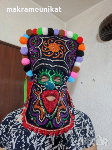 Кукерска маска, гугла, уникат,арт, декорация , снимка 3 - Декорация за дома - 41588665
