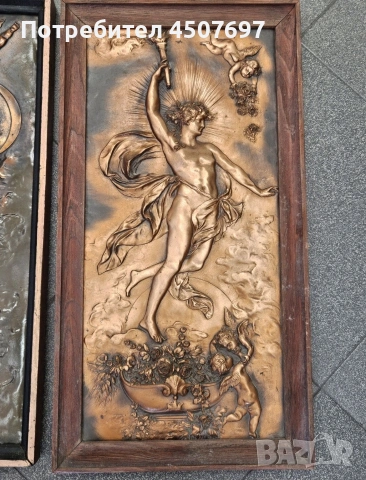релефни медни картини 1920г., снимка 2 - Картини - 53023794