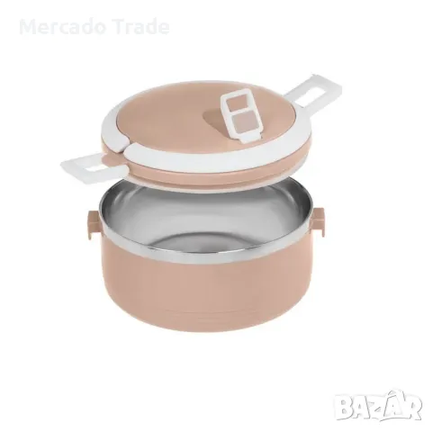 Термокутия за храна Mercado Trade, Кръгла, 500мл., Розов, снимка 3 - Кутии за храна - 47840219