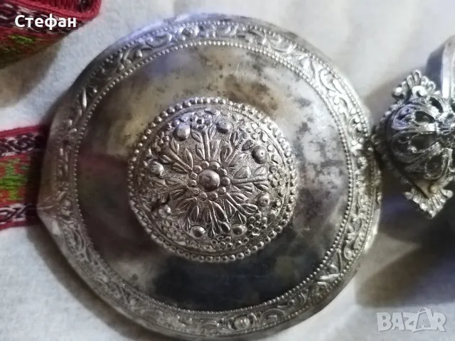 Сребърна възрожденска пафта., снимка 4 - Антикварни и старинни предмети - 48977623
